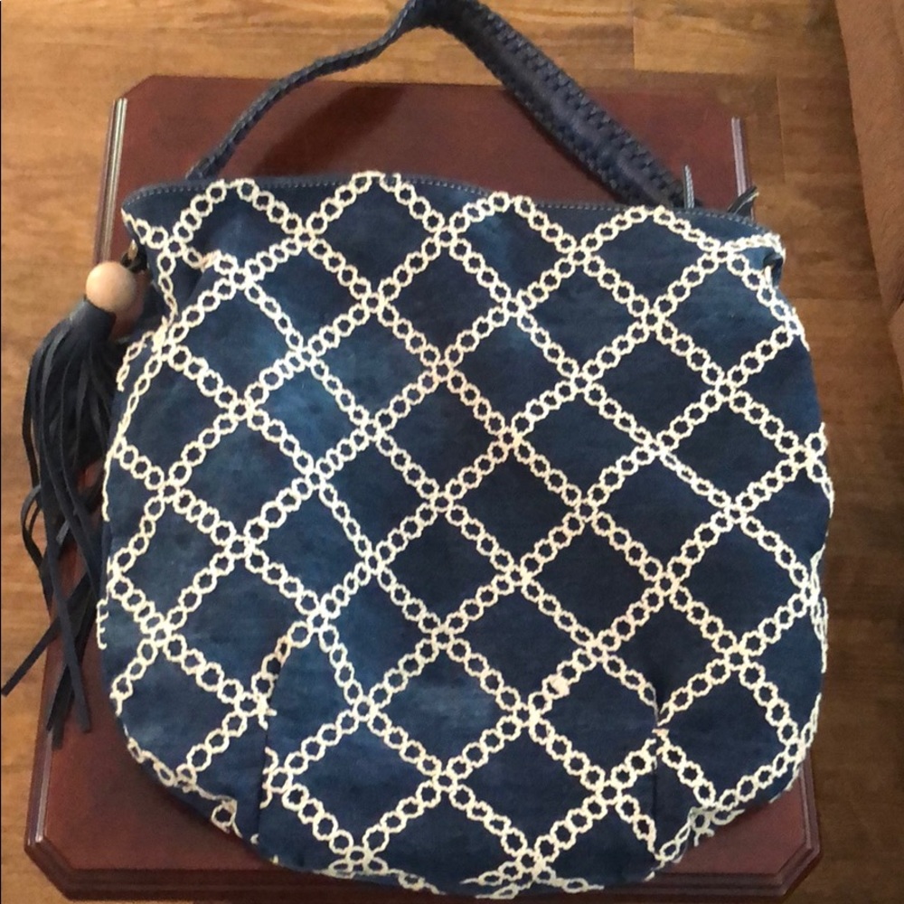 Blue handbag